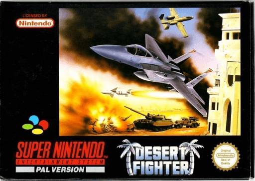 Desert Fighter box art for Super Nintendo